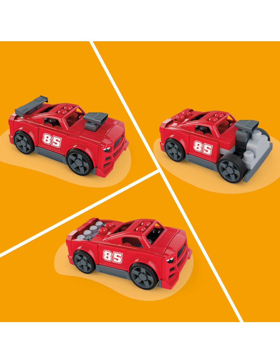 Mega Bloks Set De Construcción Build & Go Race Car JKG35 3