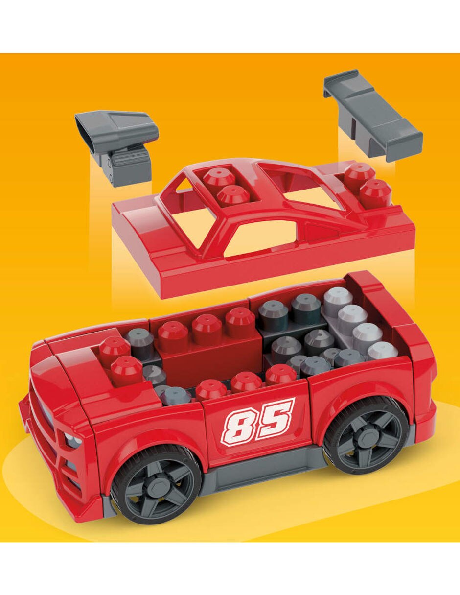 Mega Bloks Set De Construcción Build & Go Race Car JKG35 6