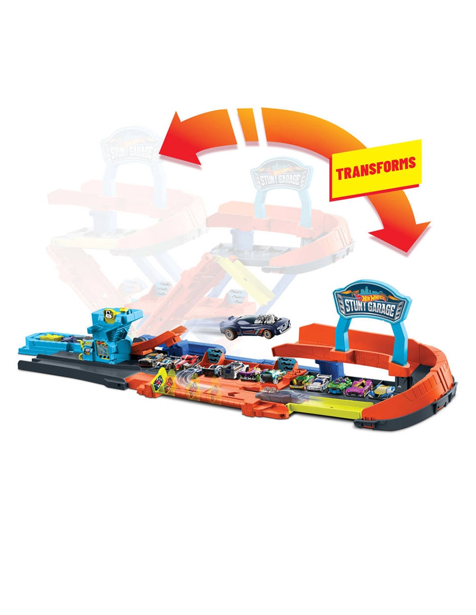 Pista armable Hot Wheels Garage de Acrobacias
