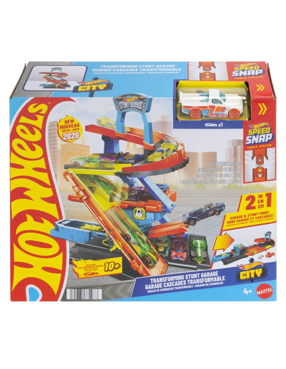 Pista armable Hot Wheels Garage de Acrobacias