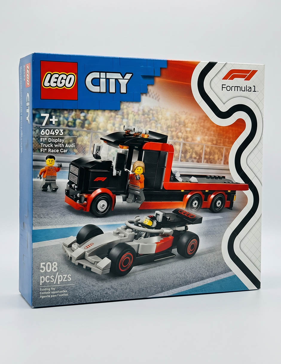 Lego City Camión de Exposición de F1 con Coche de Carreras Audi F1 60493 Formula 1