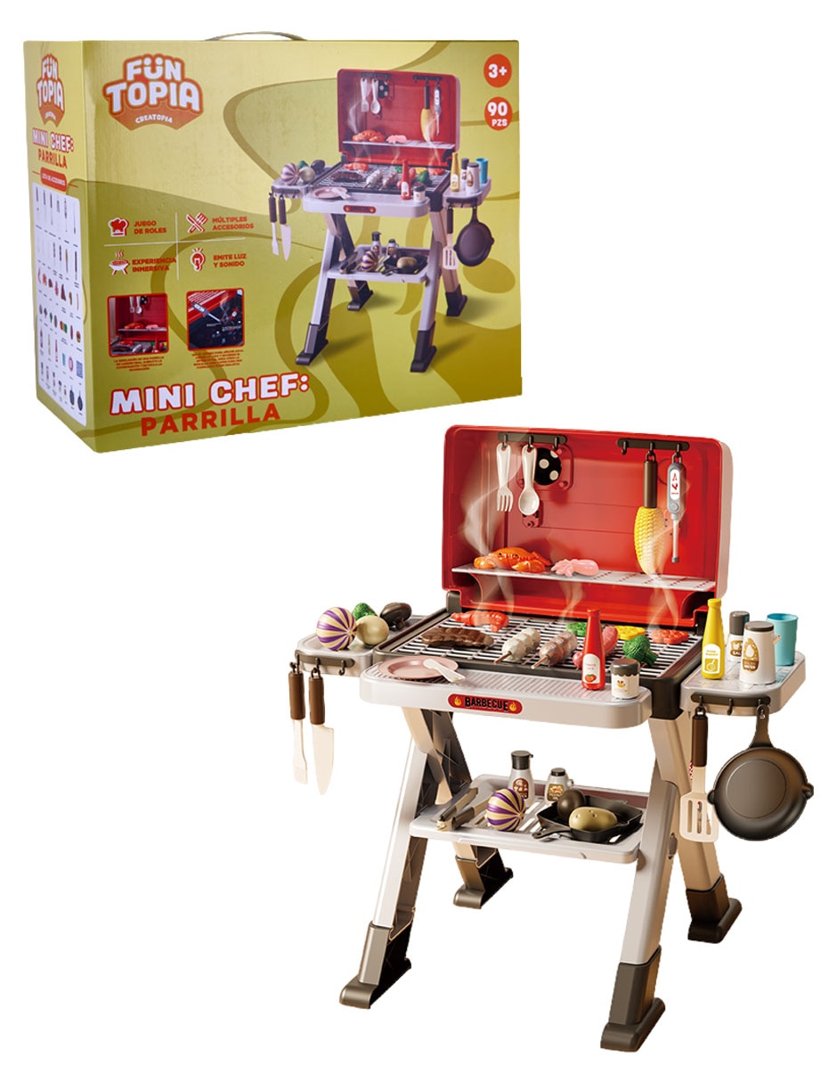 Juguete interactivo mini chef parrilla