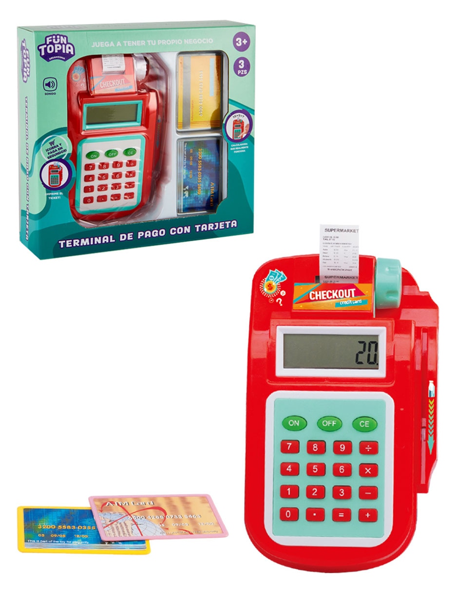 Terminal de pago con tarjeta juego didáctico unisex