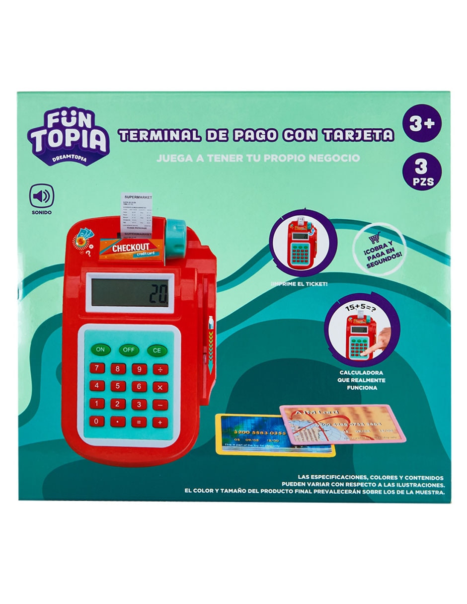 Terminal de pago con tarjeta juego didáctico unisex