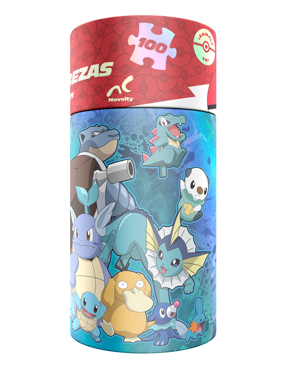 Rompecabezas cilindro pokémon de agua 100 piezas 3