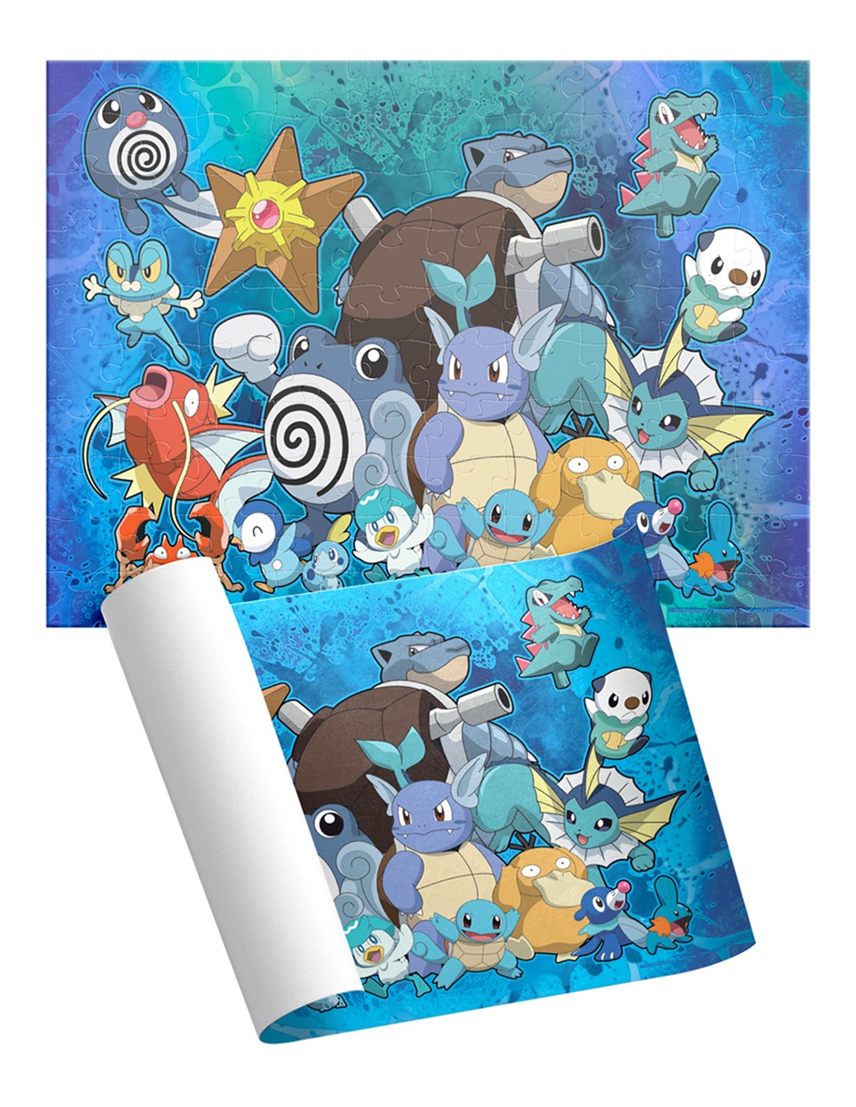 Rompecabezas cilindro pokémon de agua 100 piezas 1