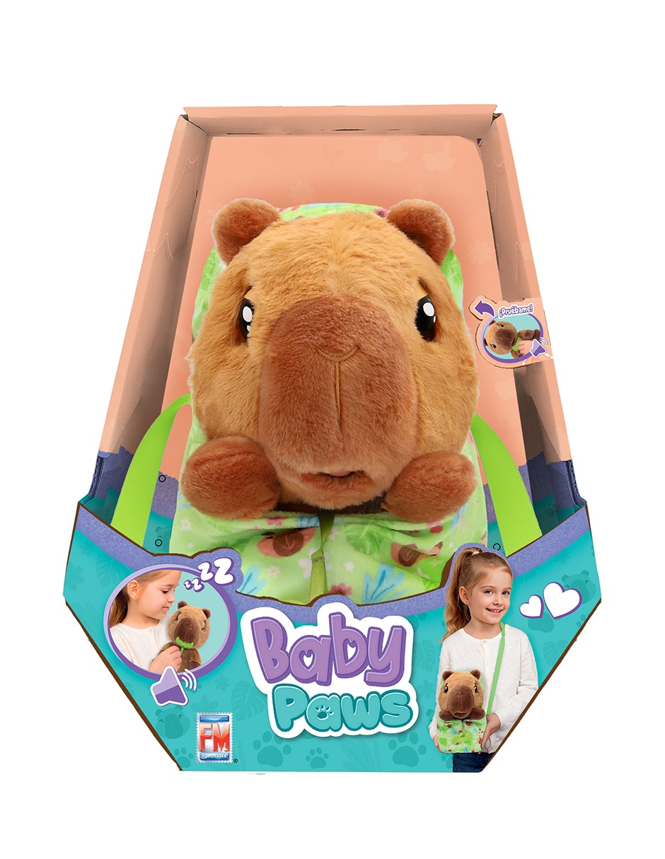 Peluche de capibara Baby Paws de 28.5 cm 2