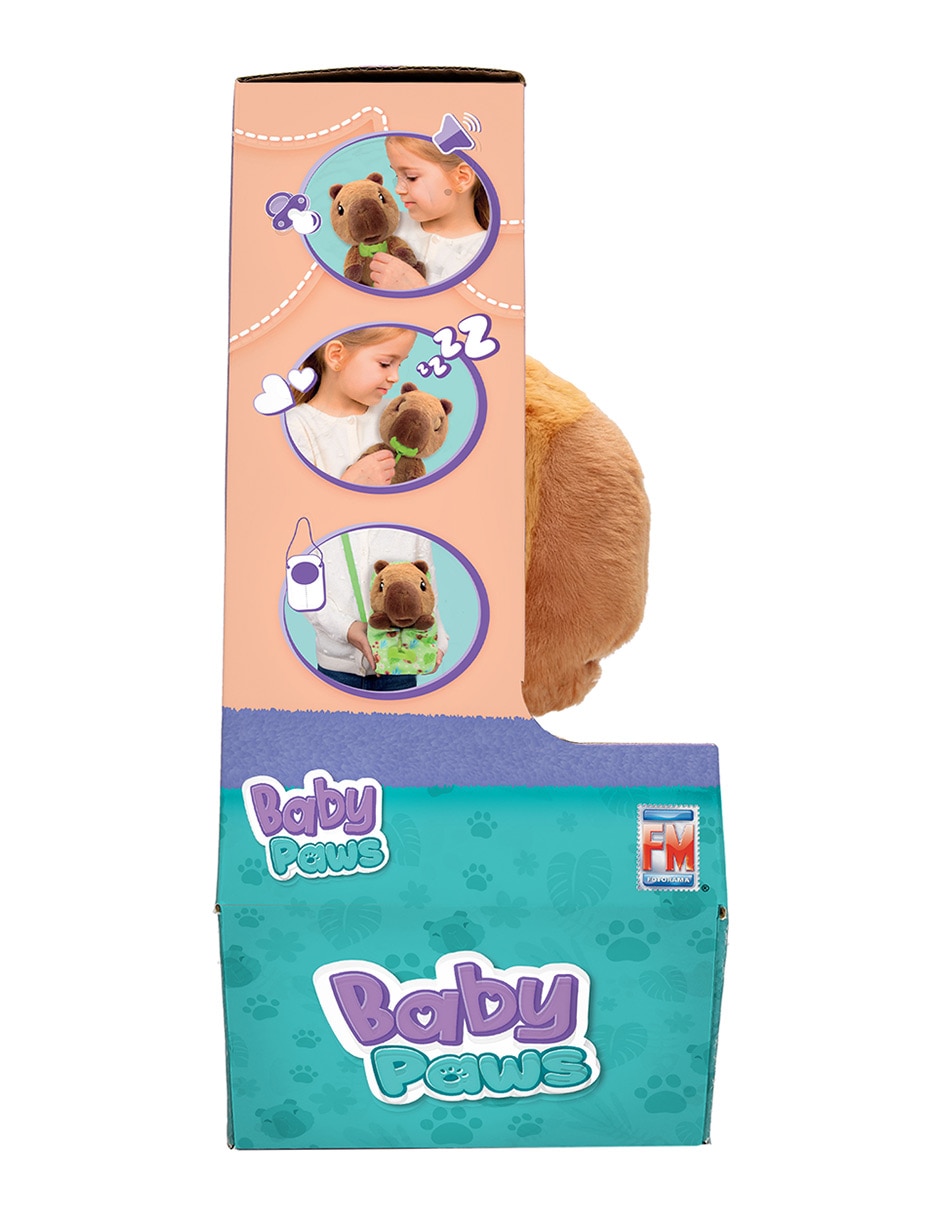 Peluche de capibara Baby Paws de 28.5 cm 3