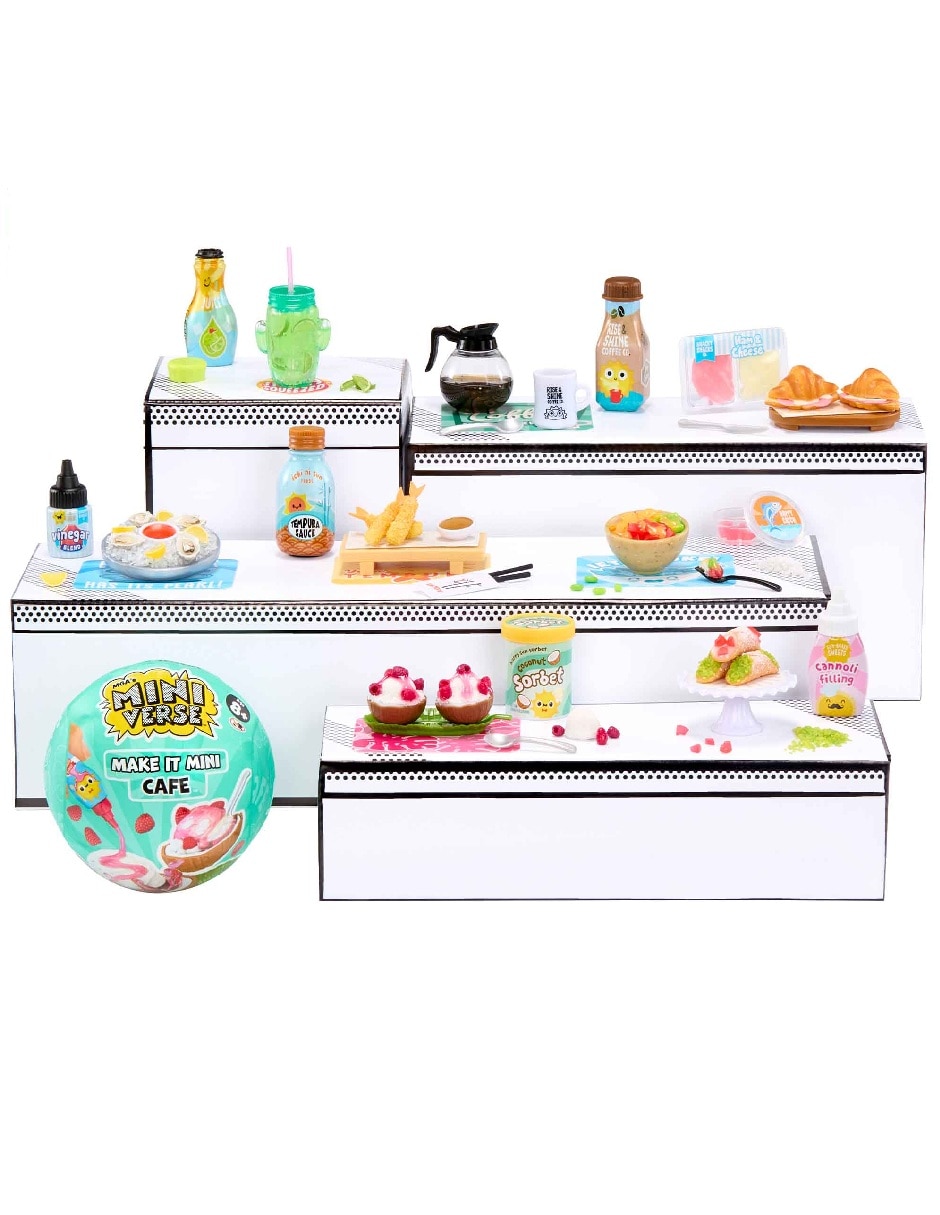 Juguete Impulso Minicoleccionable Make It Mini Foods Café 2