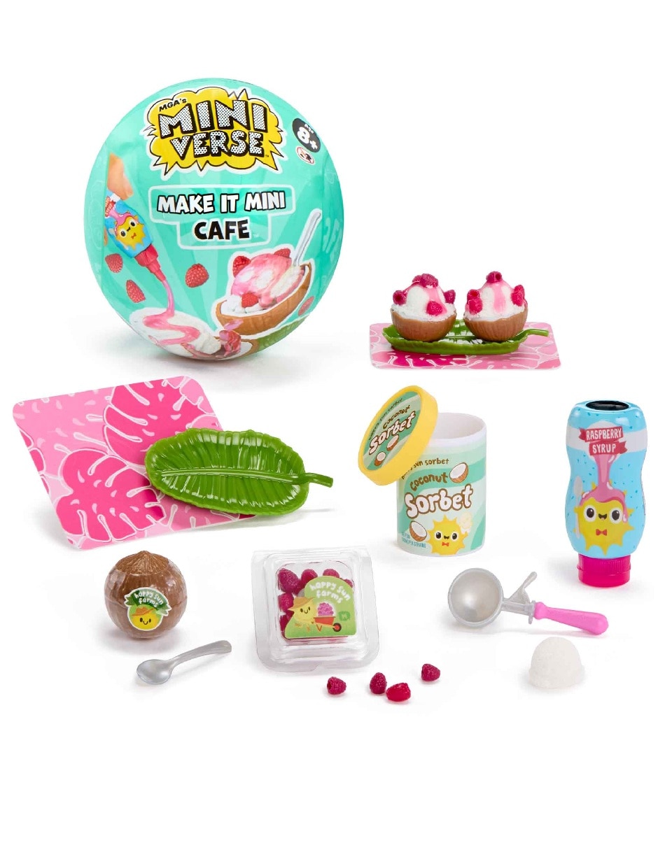 Juguete Impulso Minicoleccionable Make It Mini Foods Café 3