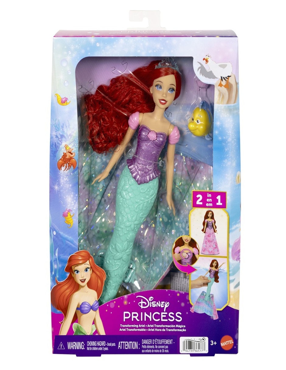Muñeca ariel transformable 1