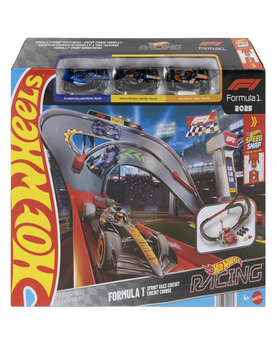 Pista de carreras formula 1 hot wheels