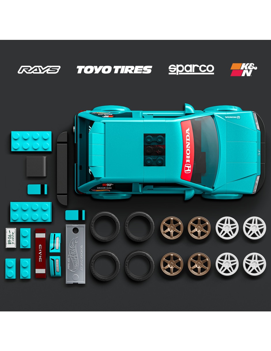 Hot Wheels Brick Shop Speed Custom '90 Honda Civic EF JHF62 Hot Wheels Brick Shop Speed Custom '90 Honda Civic EF JHF62