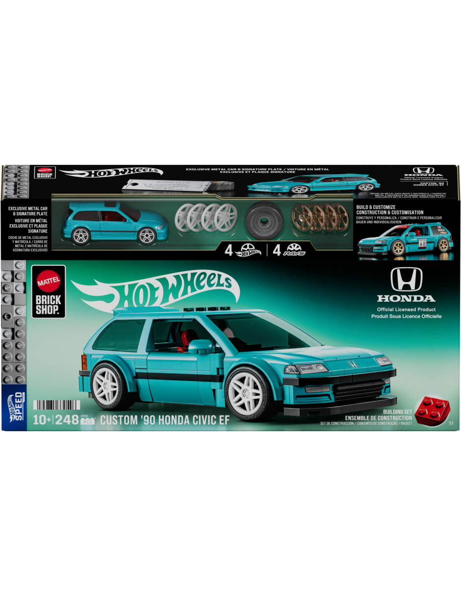 Hot Wheels Brick Shop Speed Custom '90 Honda Civic EF JHF62 4