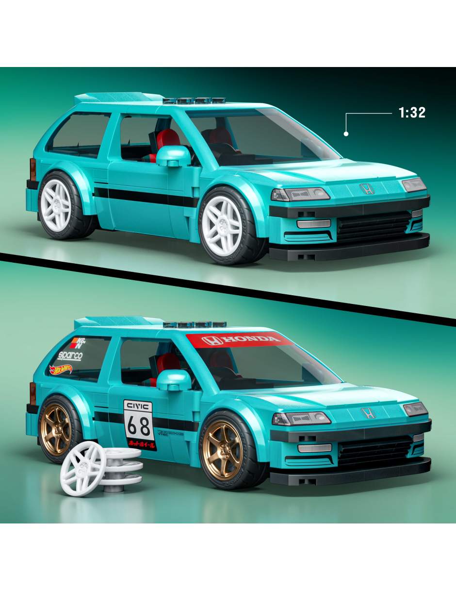 Hot Wheels Brick Shop Speed Custom '90 Honda Civic EF JHF62 8