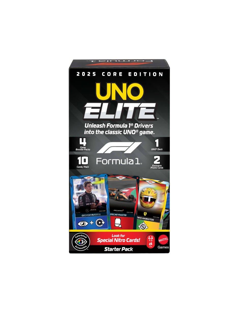 UNO Elite F1 Starter Pack Juego de Cartas 7+