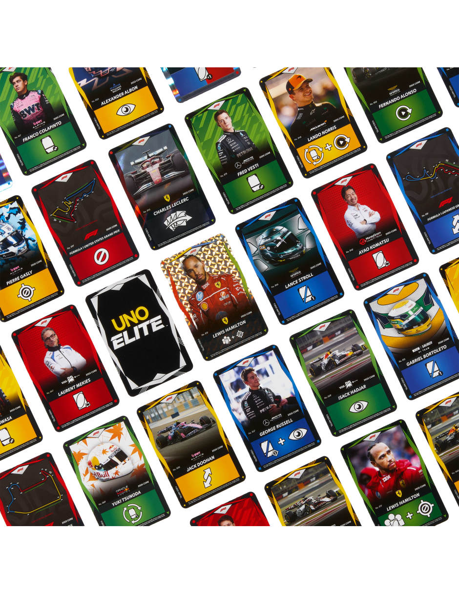 UNO Elite F1 Starter Pack Juego de Cartas 7+