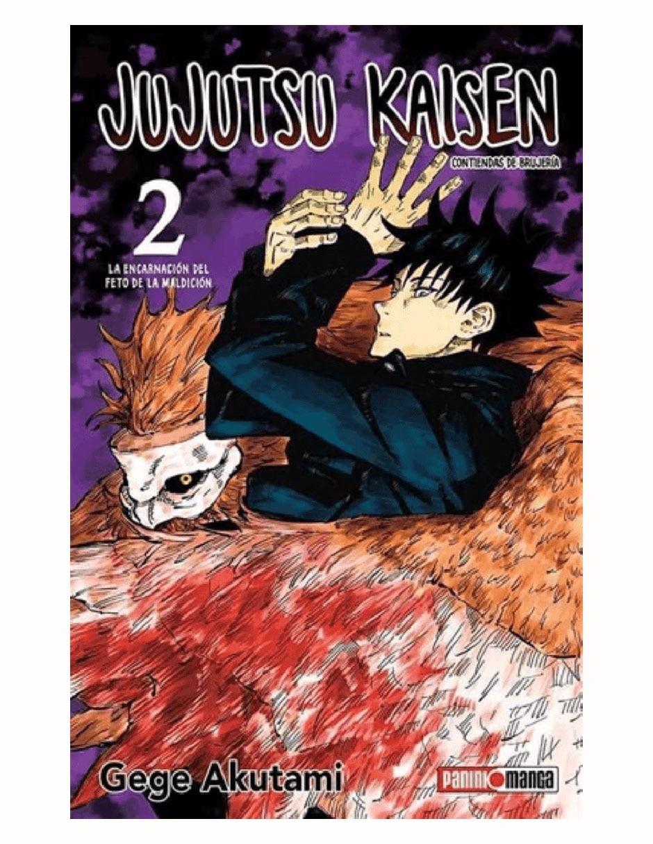 Cómic Jujutsu Kaisen n.° 2 (La encarnación del feto de la maldición) de Gege Akutami