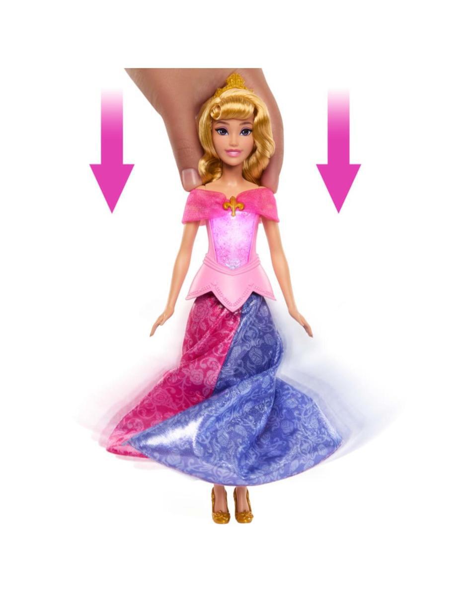Muñeca Barbie aurora vestido transformable 5