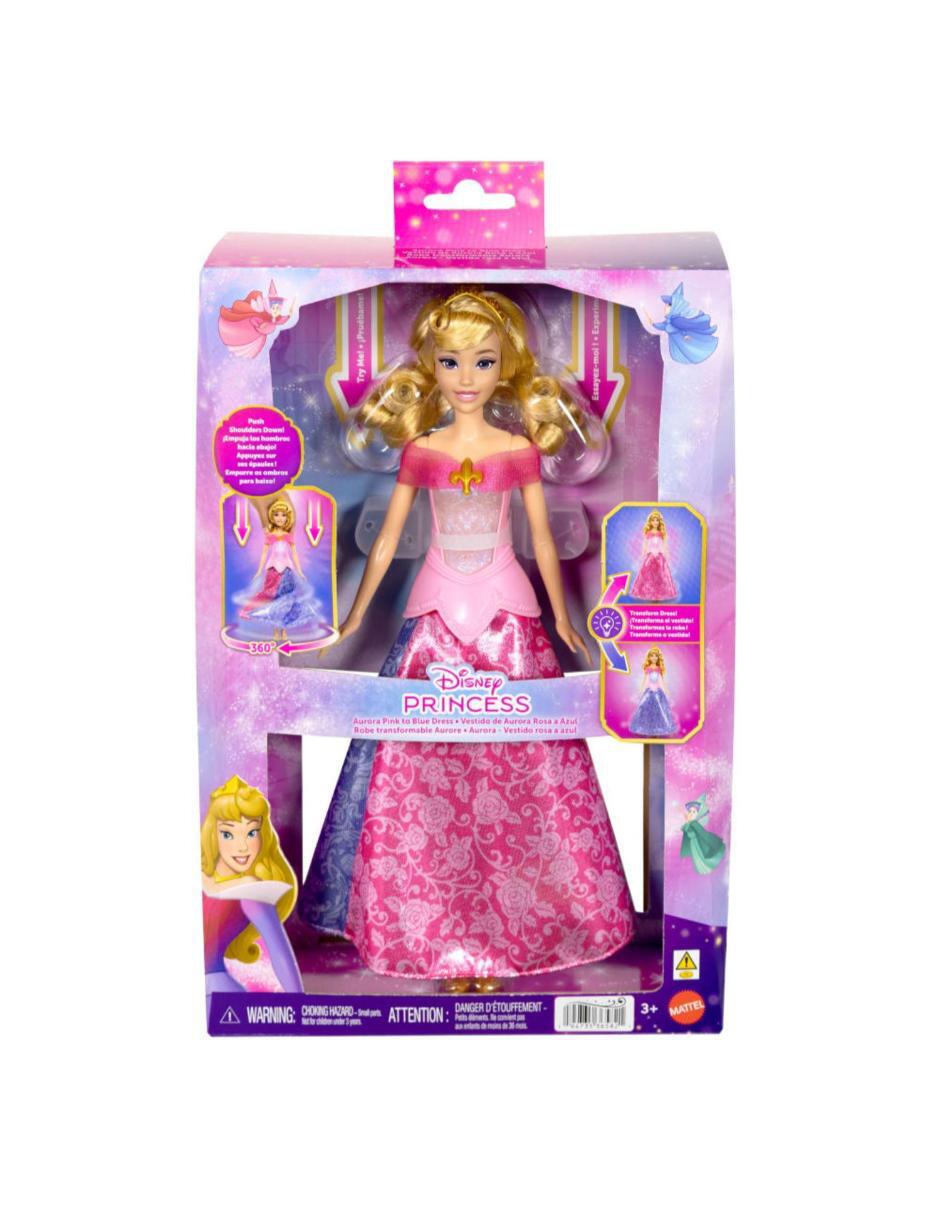 Muñeca Barbie aurora vestido transformable 6