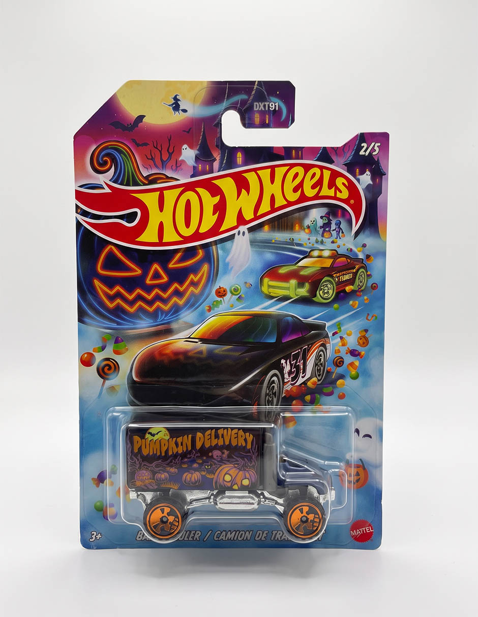 Automóvil pumkin delivery Halloween