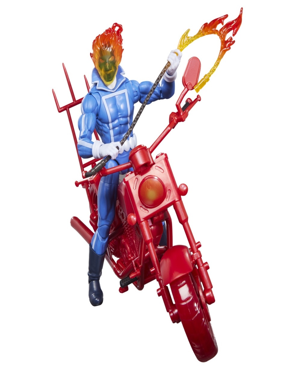 Figura coleccionable articulada legends series: vengador fantasma Johnny Blaze con motocicleta Collectors 16