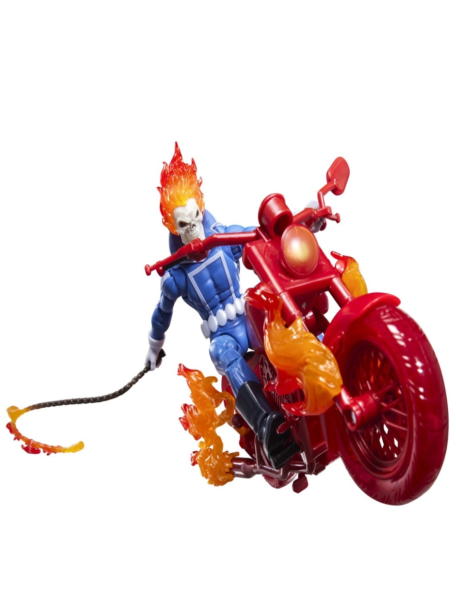 Figura coleccionable articulada legends series: vengador fantasma Johnny Blaze con motocicleta Collectors Figura coleccionable articulada legends series: vengador fantasma Johnny Blaze con motocicleta Collectors