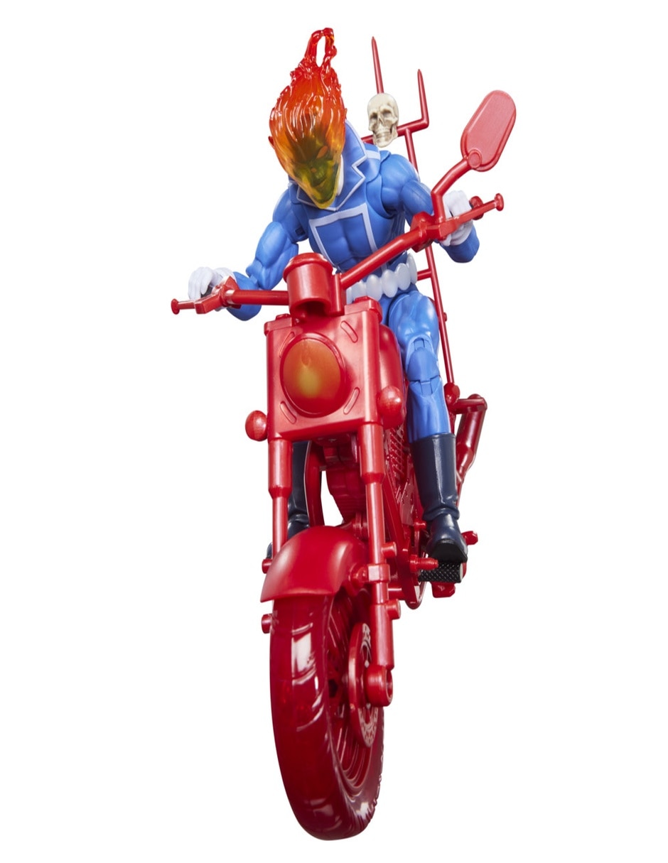 Figura coleccionable articulada legends series: vengador fantasma Johnny Blaze con motocicleta Collectors 10