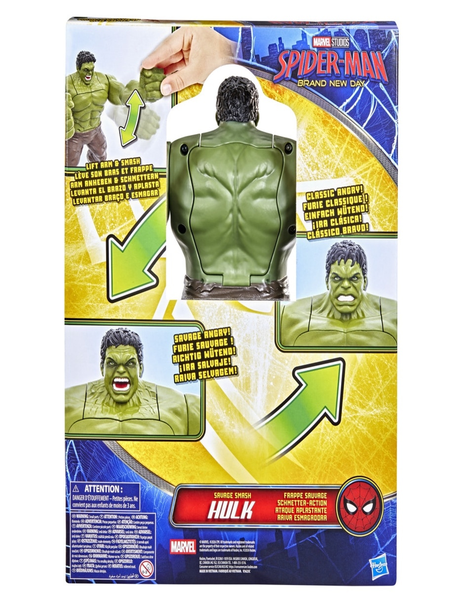 Figura de accion articulada Marvel:Sspider-man Hulk Estándar