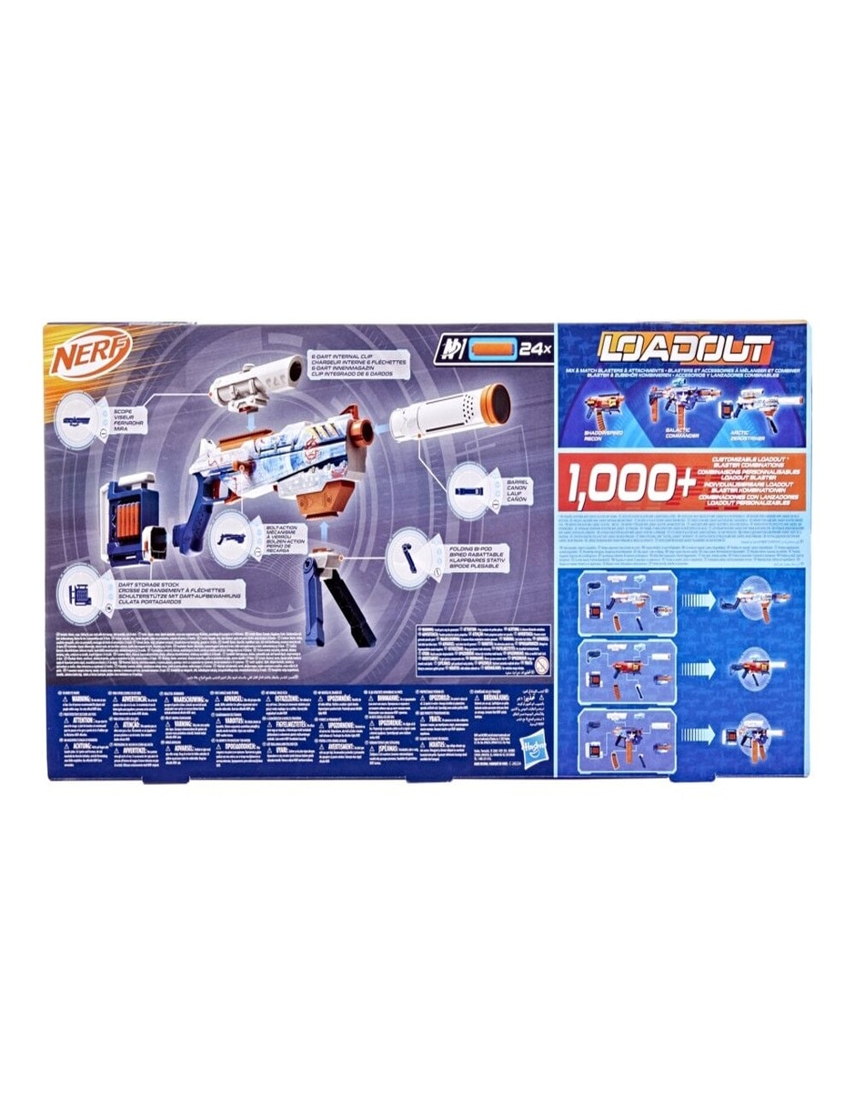 Lanzadardos Nerf Loadout Arctic Zerostriker
