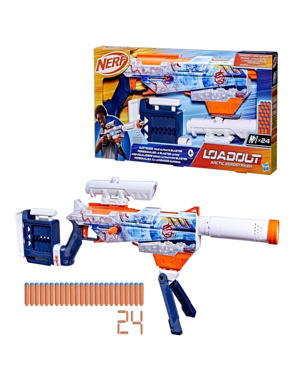 Lanzadardos Nerf Loadout Arctic Zerostriker