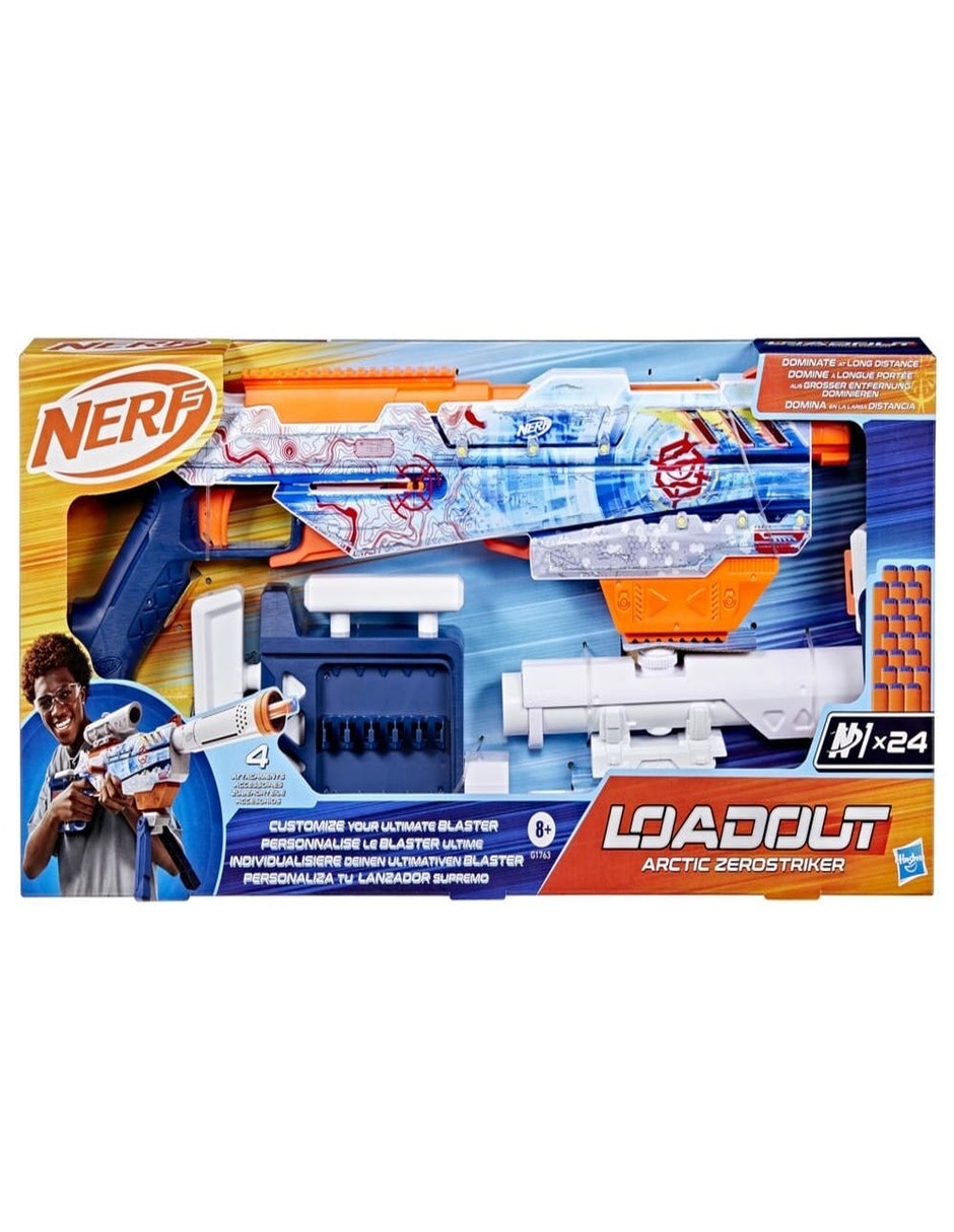 Lanzadardos Nerf Loadout Arctic Zerostriker