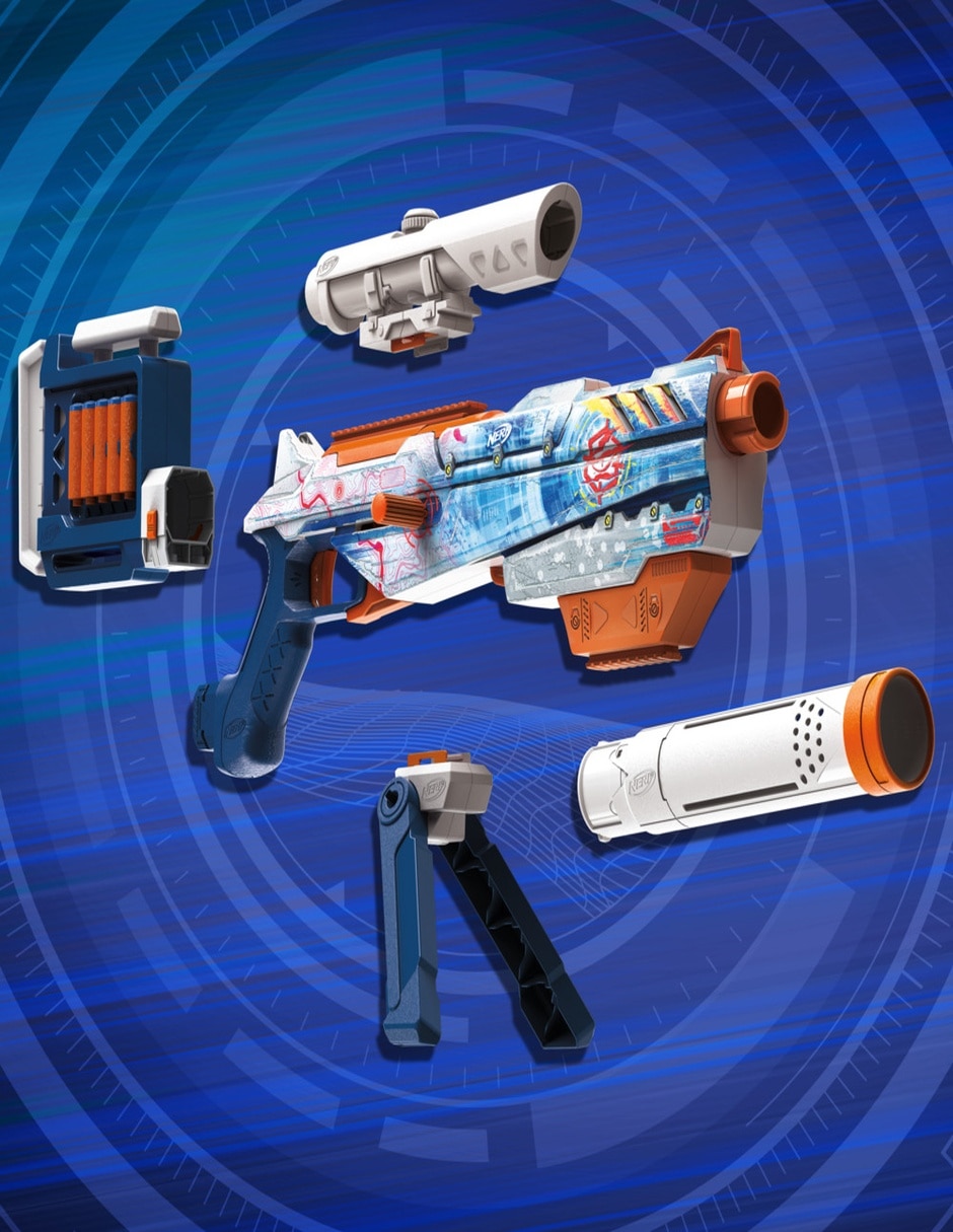Lanzadardos Nerf Loadout Arctic Zerostriker