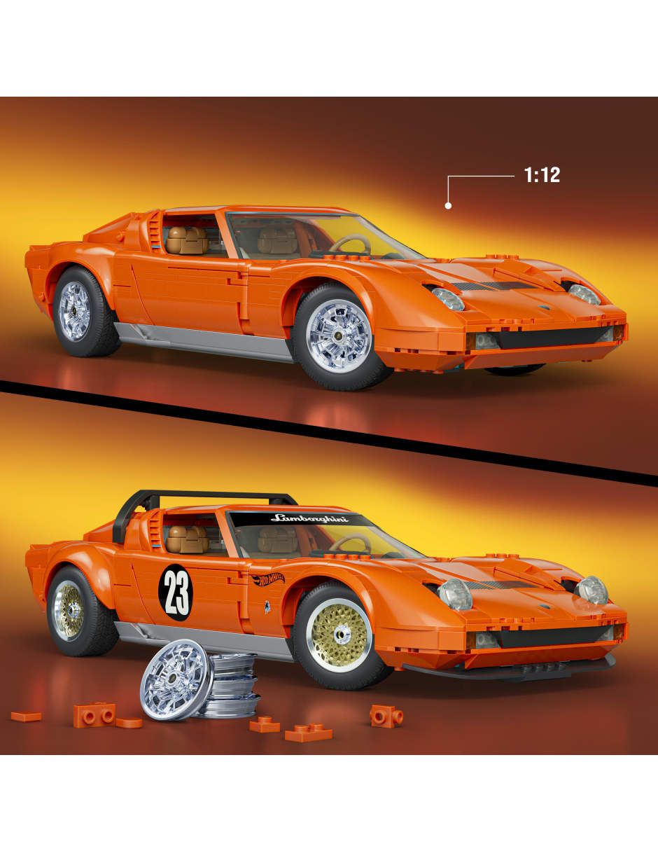 mattel brick shop premium lambo lamborghini miura 3