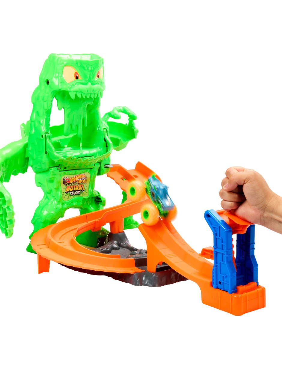 Autopista pista mutant chaos hot wheels: monster trucks 5