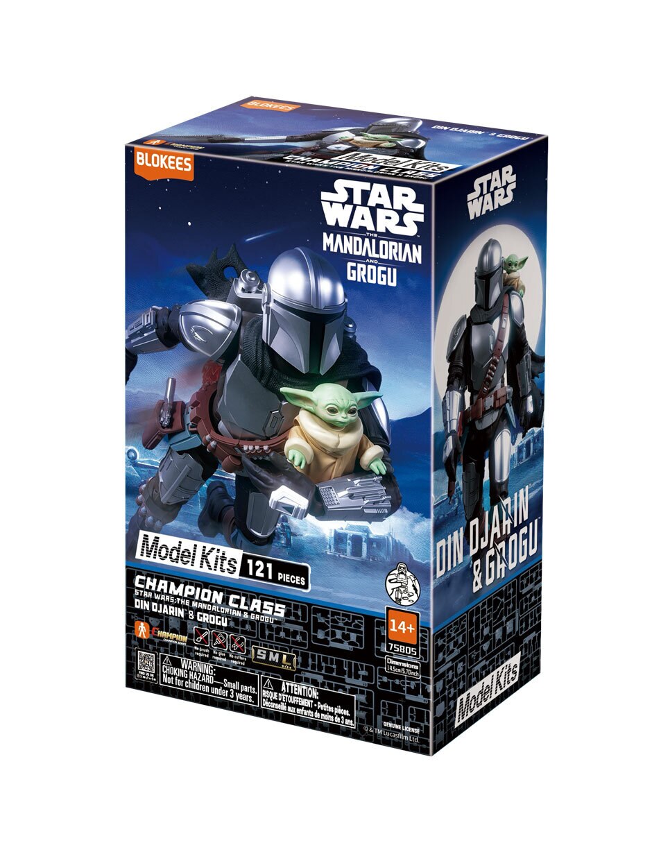 Figura de colección articulada Star Wars Din Djarin y Grogu 2