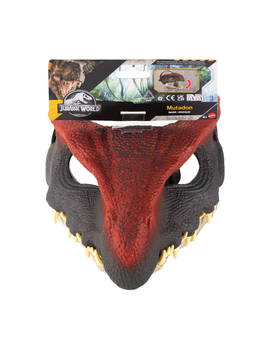Máscara dinosaurio muta mandíbula juego de rol para niños 6