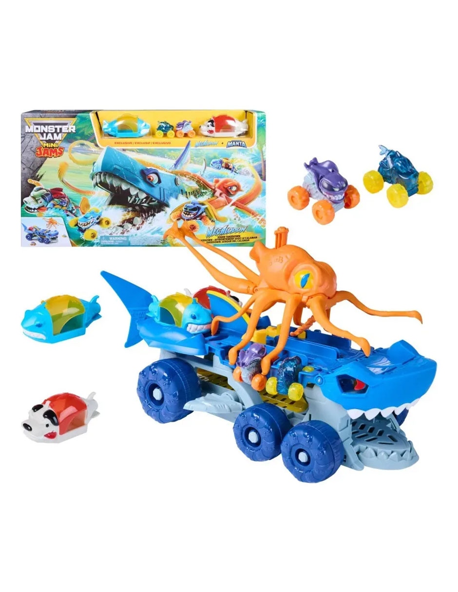 Play set monster jam set mini jams megalodon carrier