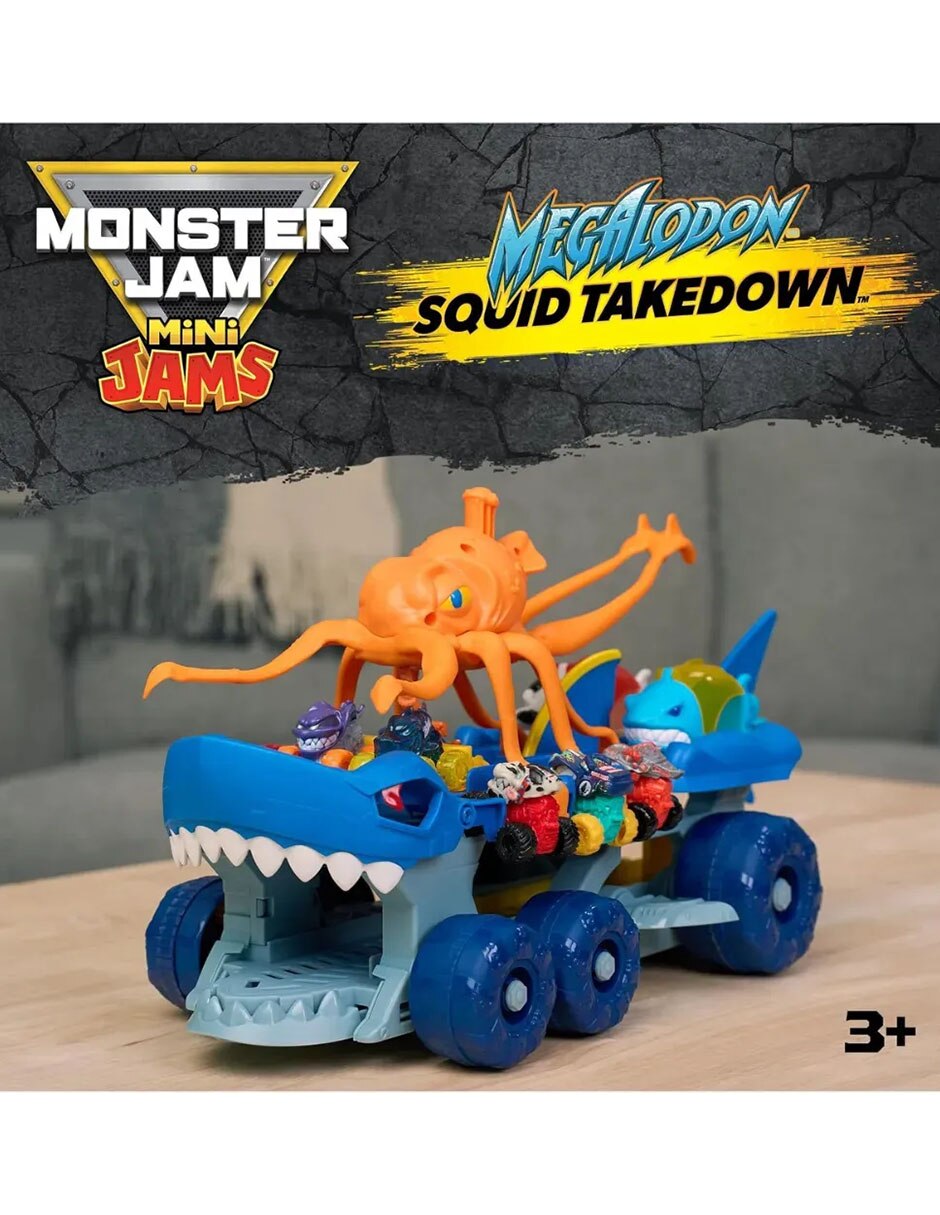 Play set monster jam set mini jams megalodon carrier