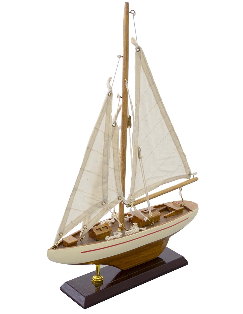 Figura decorativa de velero velero de mdf 4