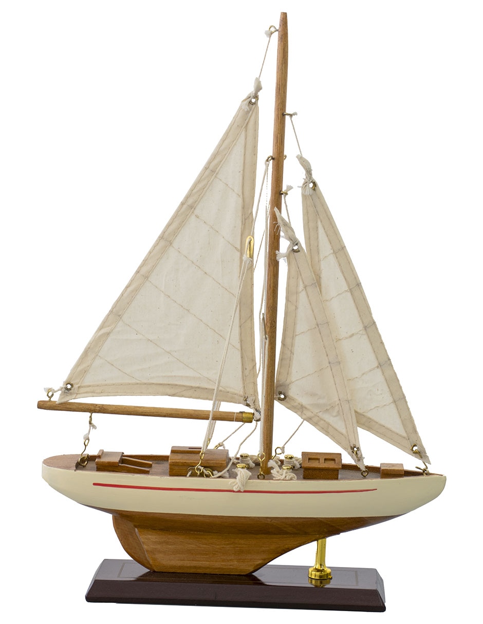 Figura decorativa de velero velero de mdf 2